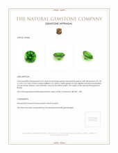0.69 Ct. Demantoid Garnet from Russia Appraisal