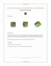 2.73 Ct. Multi Color Boulder Opal (Ironstone Opal) from Australia Appraisal