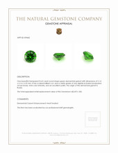 0.63 Ct. Demantoid Garnet from Russia Appraisal