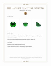 0.57 Ct. Green Demantoid Garnet from Russia Appraisal