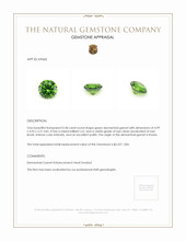 0.58 Ct. Demantoid Garnet from Russia Appraisal