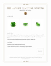 0.87 Ct. Demantoid Garnet from Russia Appraisal