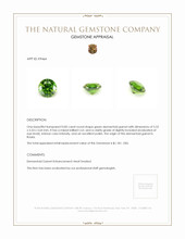 0.82 Ct. Demantoid Garnet from Russia Appraisal
