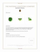 0.67 Ct. Demantoid Garnet from Russia Appraisal