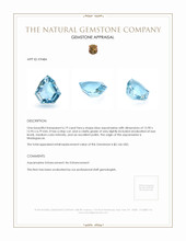 6.19 Ct. Aquamarine from Madagascar Appraisal