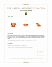 2.37 Ct. Orange Spessartite Garnet from Nigeria Appraisal