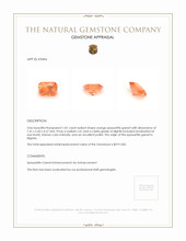 1.81 Ct. Orange Spessartite Garnet from Nigeria Appraisal