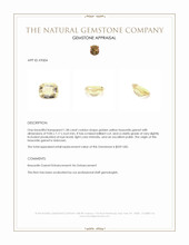 1.58 Ct. Golden Yellow Hessonite Garnet Appraisal