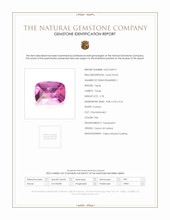 2.78 Ct. Pink Topaz from Ceylon (Sri Lanka) Scan Report