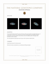 0.89 Ct. Cabochon Semi-Black Opal from Australia Appraisal