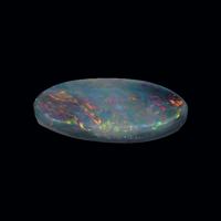 0.89 Ct. Cabochon Semi-Black Opal from Australia Video
