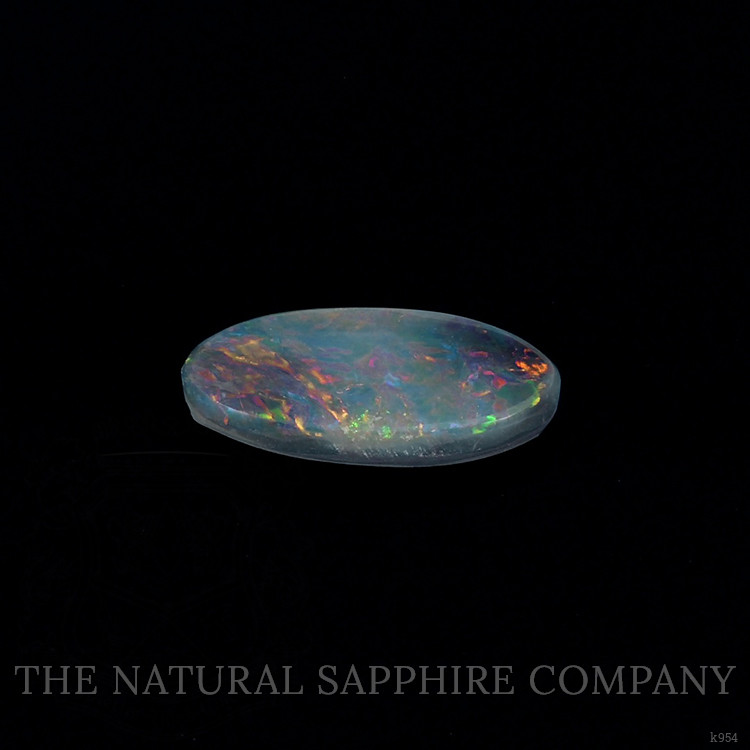 0.89 Ct. Cabochon Semi-Black Opal from Australia