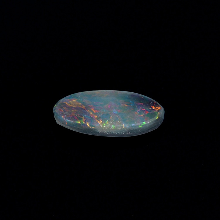 0.89 Ct. Cabochon Semi-Black Opal from Australia