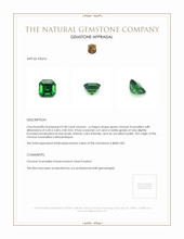 0.40 Ct. Chrome Tourmaline from Mozambique Appraisal