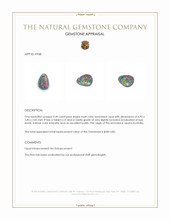 0.49 Ct. Semi-Black Opal from Australia Appraisal