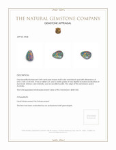 0.49 Ct. Semi-Black Opal from Australia Appraisal