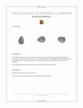 0.49 Ct. Semi-Black Opal from Australia Appraisal