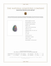 0.49 Ct. Multi Color Black Opal (Dark Opal) from Australia Scan Report