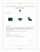 0.65 Ct. Chrome Tourmaline from Mozambique Appraisal