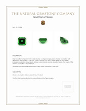 0.44 Ct. Chrome Tourmaline from Mozambique Appraisal