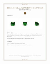 0.62 Ct. Green Chrome Tourmaline from Mozambique Appraisal