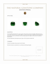 0.62 Ct. Chrome Tourmaline from Mozambique Appraisal