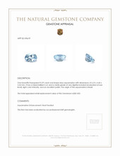 0.59 Ct. Aquamarine from Brazil Appraisal