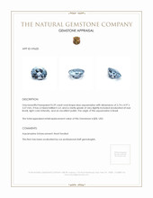 0.59 Ct. Aquamarine from Brazil Appraisal
