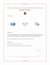 0.68 Ct. Aquamarine from Brazil Appraisal
