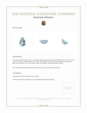 0.37 Ct. Aquamarine from Brazil Appraisal