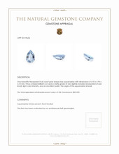 0.60 Ct. Aquamarine from Brazil Appraisal