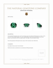 4.45 Ct. Green Tourmaline from Brazil Appraisal