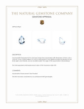 0.93 Ct. Blue Aquamarine from Mozambique Appraisal