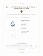 0.93 Ct. Blue Aquamarine from Mozambique Scan Report