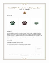 0.22 Ct. Alexandrite from Ceylon (Sri Lanka) Appraisal