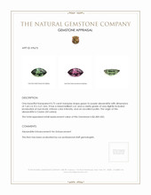 0.75 Ct. Alexandrite from Ceylon (Sri Lanka) Appraisal