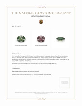 0.55 Ct. Alexandrite from Ceylon (Sri Lanka) Appraisal