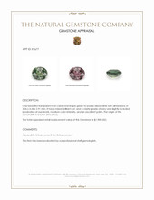 0.55 Ct. Alexandrite from Ceylon (Sri Lanka) Appraisal