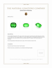 2.99 Ct. Tsavorite Garnet from Tanzania Appraisal