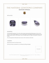1.62 Ct. Spinel from Ceylon (Sri Lanka) Appraisal