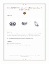 1.00 Ct. Grey Spinel from Ceylon (Sri Lanka) Appraisal