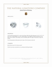 0.61 Ct. Beryl from Ceylon (Sri Lanka) Appraisal