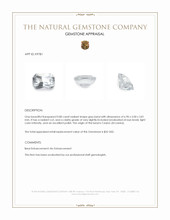 0.80 Ct. Grey Beryl from Ceylon (Sri Lanka) Appraisal