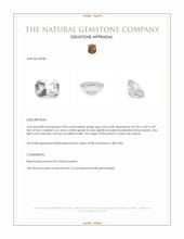 0.80 Ct. Beryl from Ceylon (Sri Lanka) Appraisal