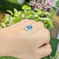 7.40 Ct. Aquamarine from Ceylon (Sri Lanka) Life Style