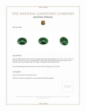4.05 Ct. Cabochon Jade from Burma (Myanmar) Appraisal