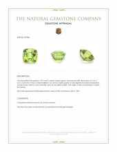 1.09 Ct. Chrysoberyl from Ceylon (Sri Lanka) Appraisal