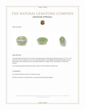 2.06 Ct. Cabochon Chrysoberyl from Ceylon (Sri Lanka) Appraisal