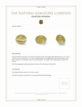 1.53 Ct. Cabochon Chrysoberyl from Ceylon (Sri Lanka) Appraisal