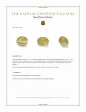 1.53 Ct. Cabochon Chrysoberyl from Ceylon (Sri Lanka) Appraisal
